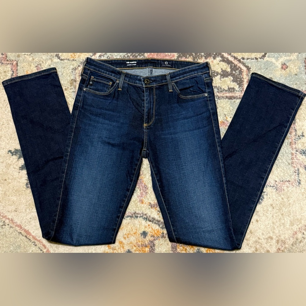 AG Adriano Goldschmeid Women’s Sz 28R The Harper Essential Straight Jeans